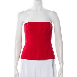 STAUD Strapless Corset Top